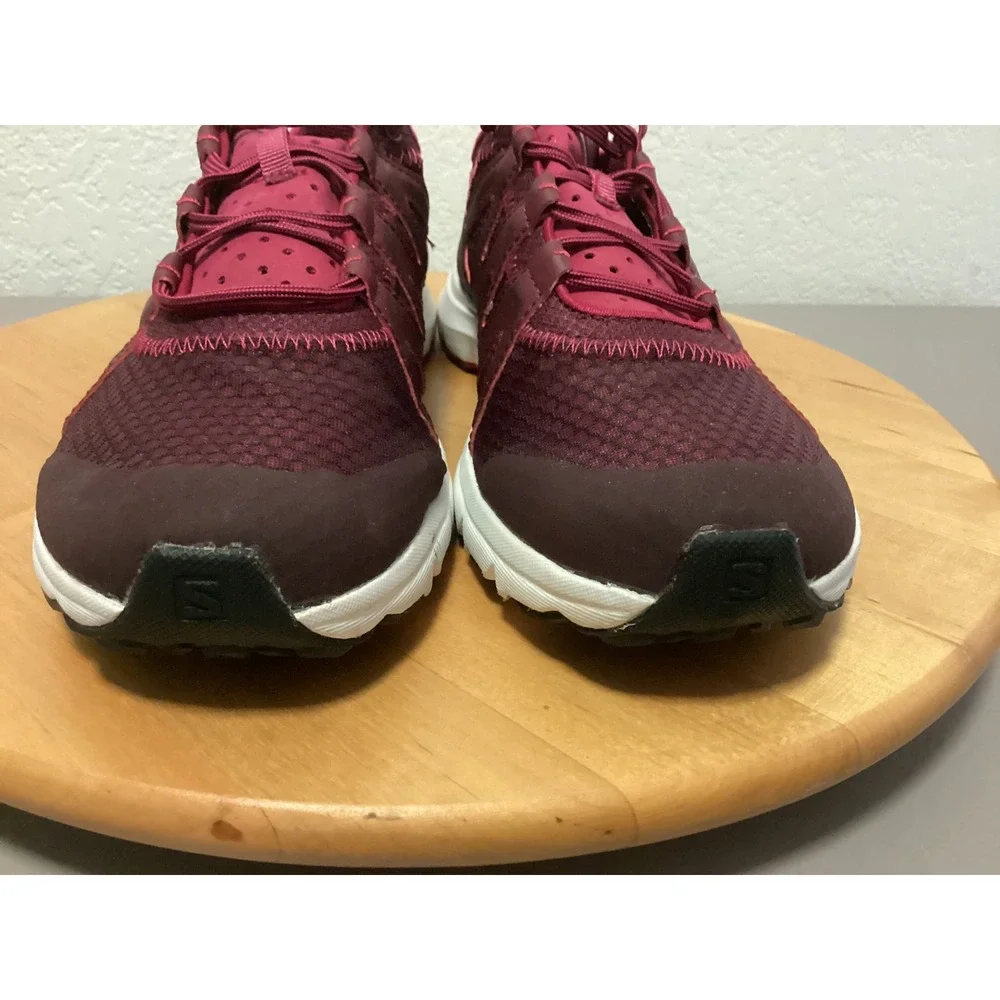 Salomon Sonic Pro Womens Running Shoes Size 9 Sangria Pink Trail Athletic 392039